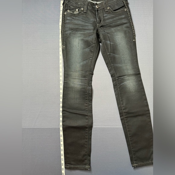 Affliction Women's Black Jeans W w 27 x l 39 x ins 31 - Picture 4 of 7